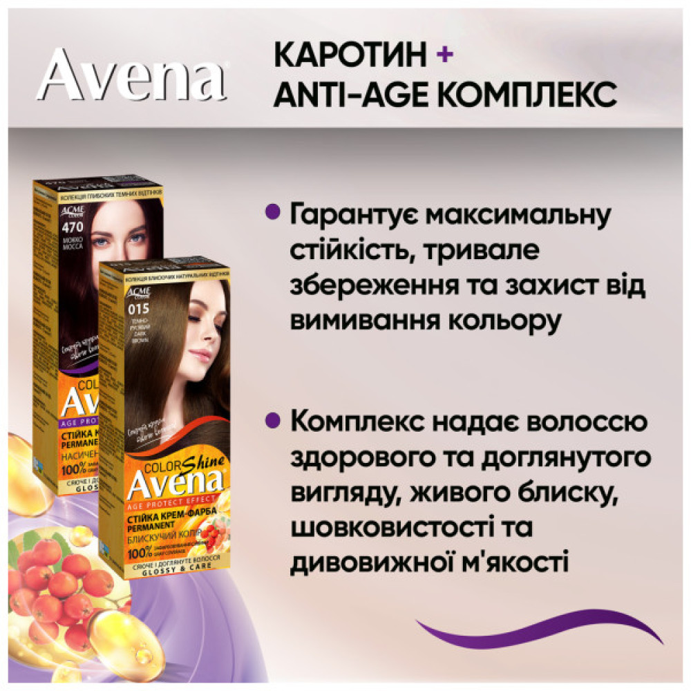 Фарба для волосся Acme Color Avena Gloss Color Стійка 583 - Карамельний шатен (4823115502629)