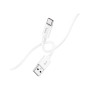 Дата кабель USB 2.0 AM to USB-C 1.0m Magic silicone X87 white HOCO (6931474783240)