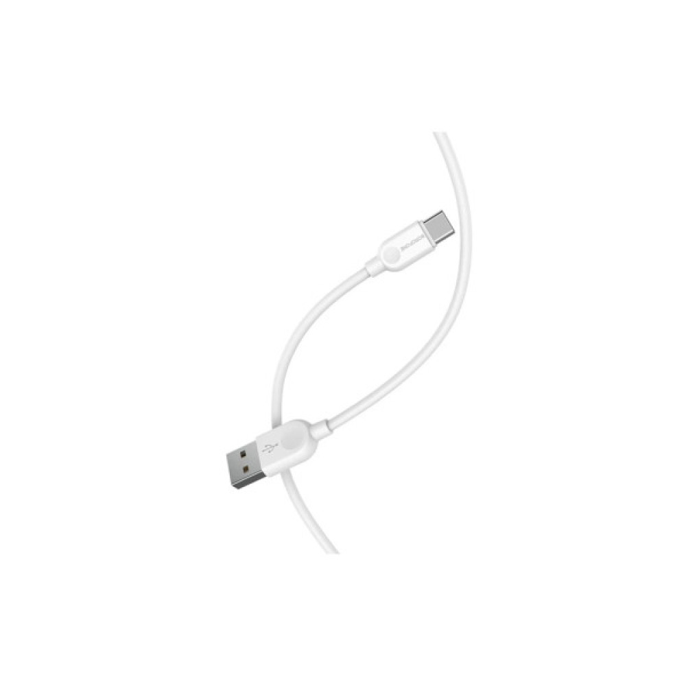 Дата кабель USB 2.0 AM to USB-C 3.0m 2.4A BX14 white BOROFONE (6957531090397)