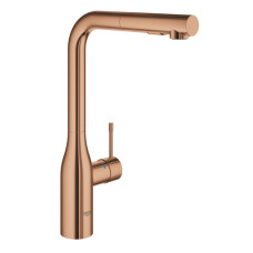 Змішувач для кухні Grohe Essence, довж.виливу - 204мм, поворотний/витяжний, 1важіль, теплий захід сонця