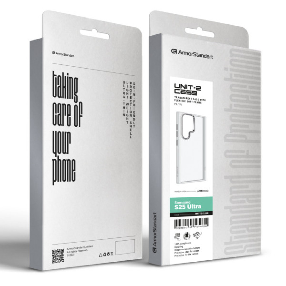 Чохол до мобільного телефона Armorstandart UNIT2 Samsung S25 Ultra Matte Clear (ARM81845)