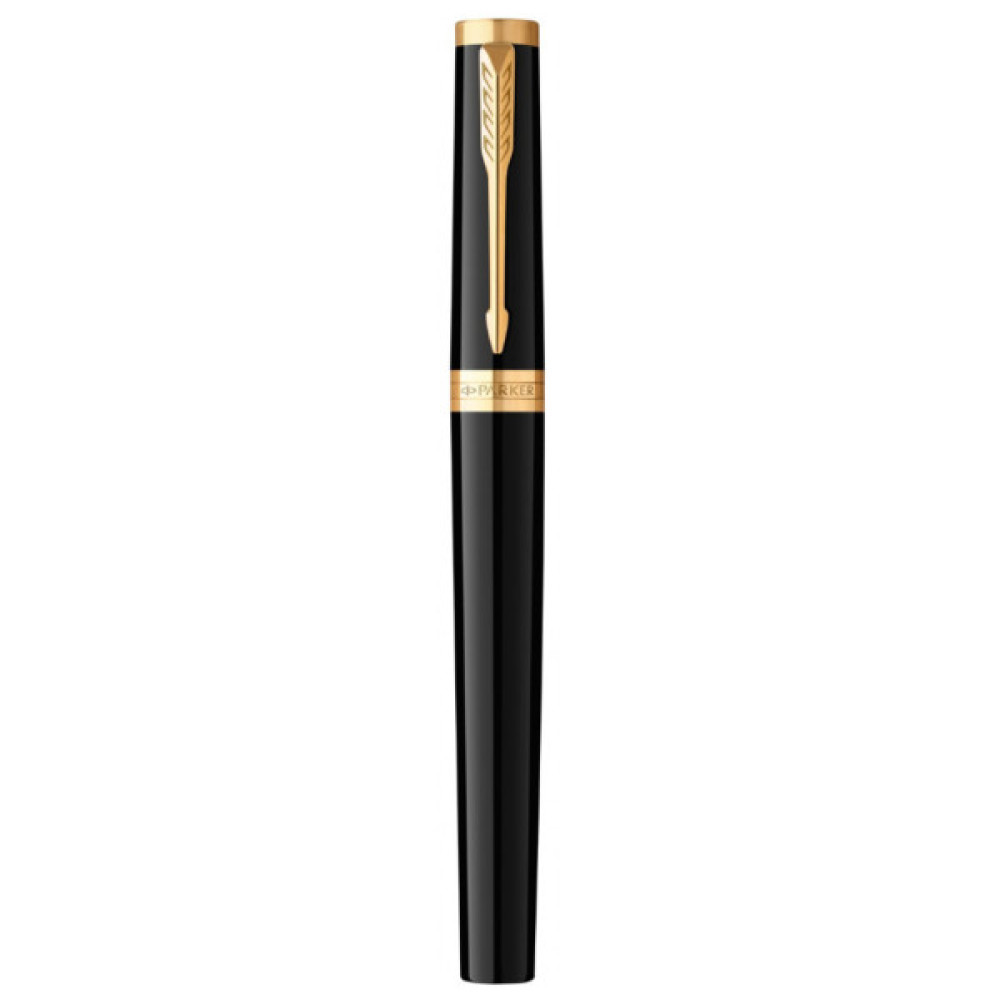 Ручка пір'яна Parker INGENUITY Black Lacquer GT FP F (60 011)