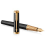 Ручка пір'яна Parker INGENUITY Black Lacquer GT FP F (60 011) Ручка пір'яна Parker INGENUITY Black Lacquer GT FP F (60 011)