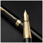 Ручка пір'яна Parker INGENUITY Black Lacquer GT FP F (60 011) Ручка пір'яна Parker INGENUITY Black Lacquer GT FP F (60 011)