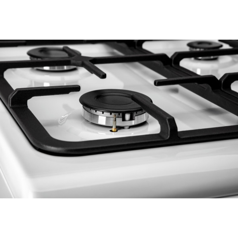 Плита ARDESTO комбі, 52л, 50x60см, чавун, підсвічування, форсунки LPG (підключення газового балона), білий