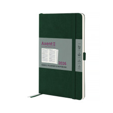 Тижневик Axent датований 2026 Partner Soft Skin 125х195, темно-зелений (8509-26-23-A)