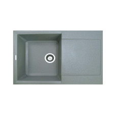 Мийка кухонна Adamant Horizon, штучний камінь, прямокут., з крилом, 780х495х230мм, чаша - 1, врізна, сірий Мийка кухонна Adamant Horizon, штучний камінь, прямокут., з крилом, 780х495х230мм, чаша - 1, врізна, сірий