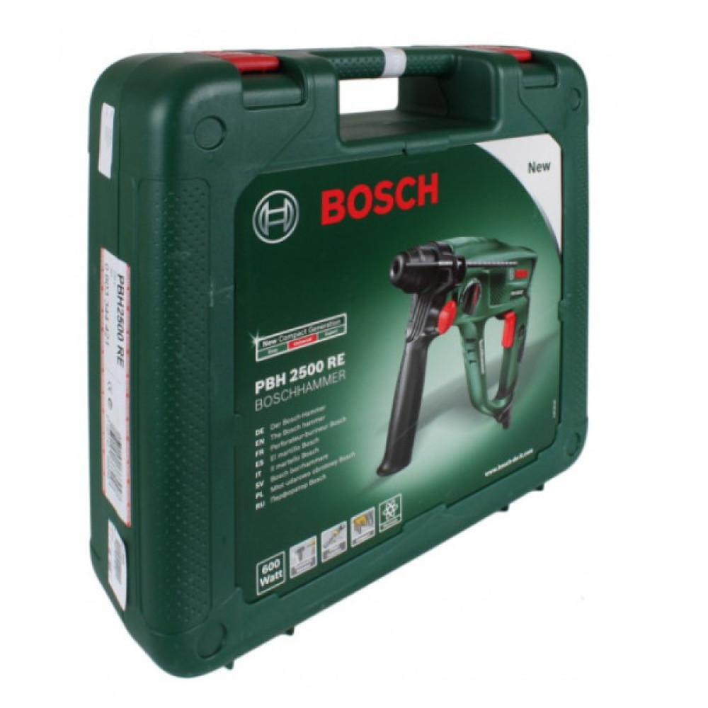 Перфоратор Bosch PBH 2500 RE SDS-plus 600Вт 1.9Дж 2.2кг