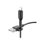 Дата кабель USB 2.0 AM to Lightning 1.0m 2.4A PVC BX91 black BOROFONE (6974443389883)