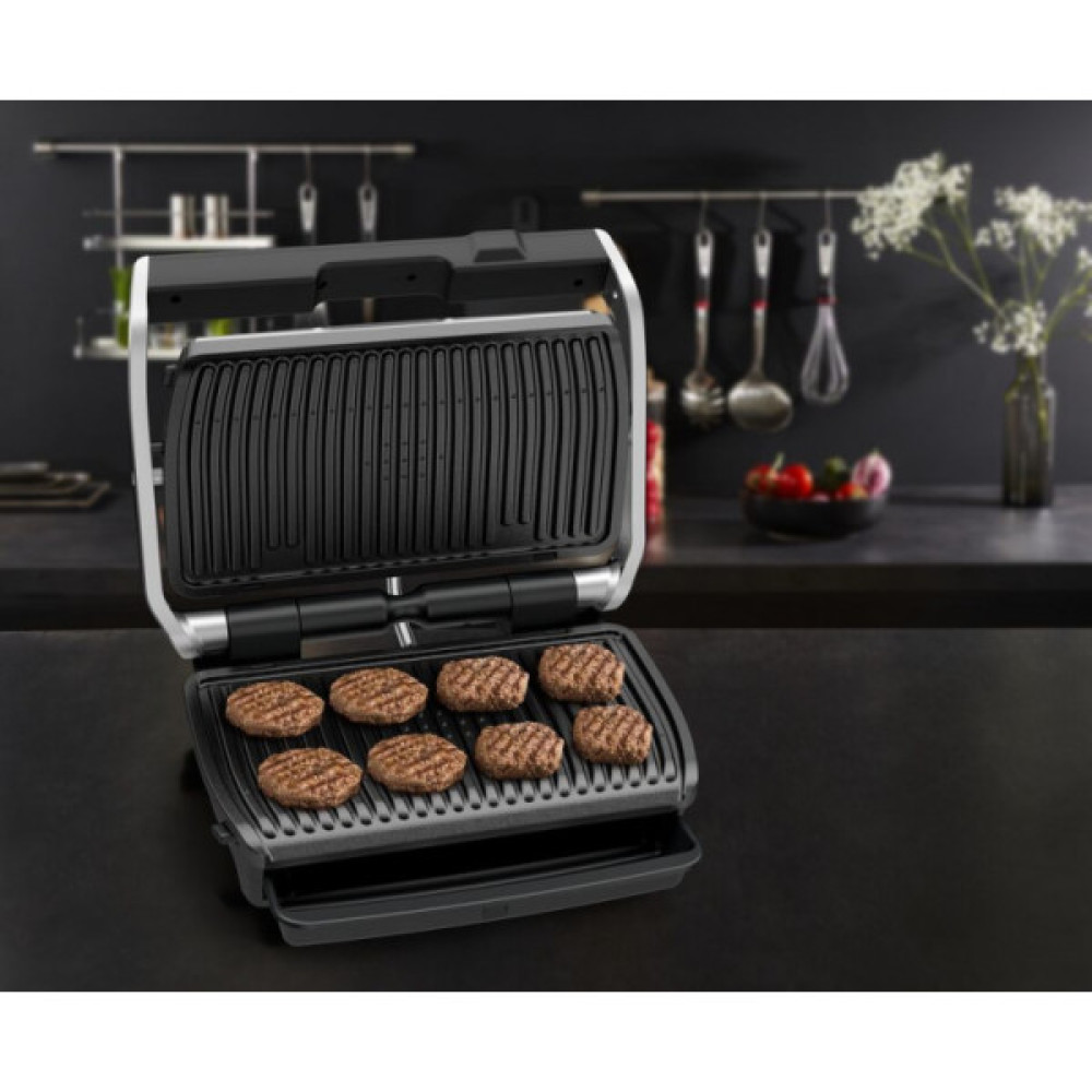 Гриль Tefal прижимний OptiGrill Elite XL 2200Вт, темп. режимів-16, з`ємні пластини, метал