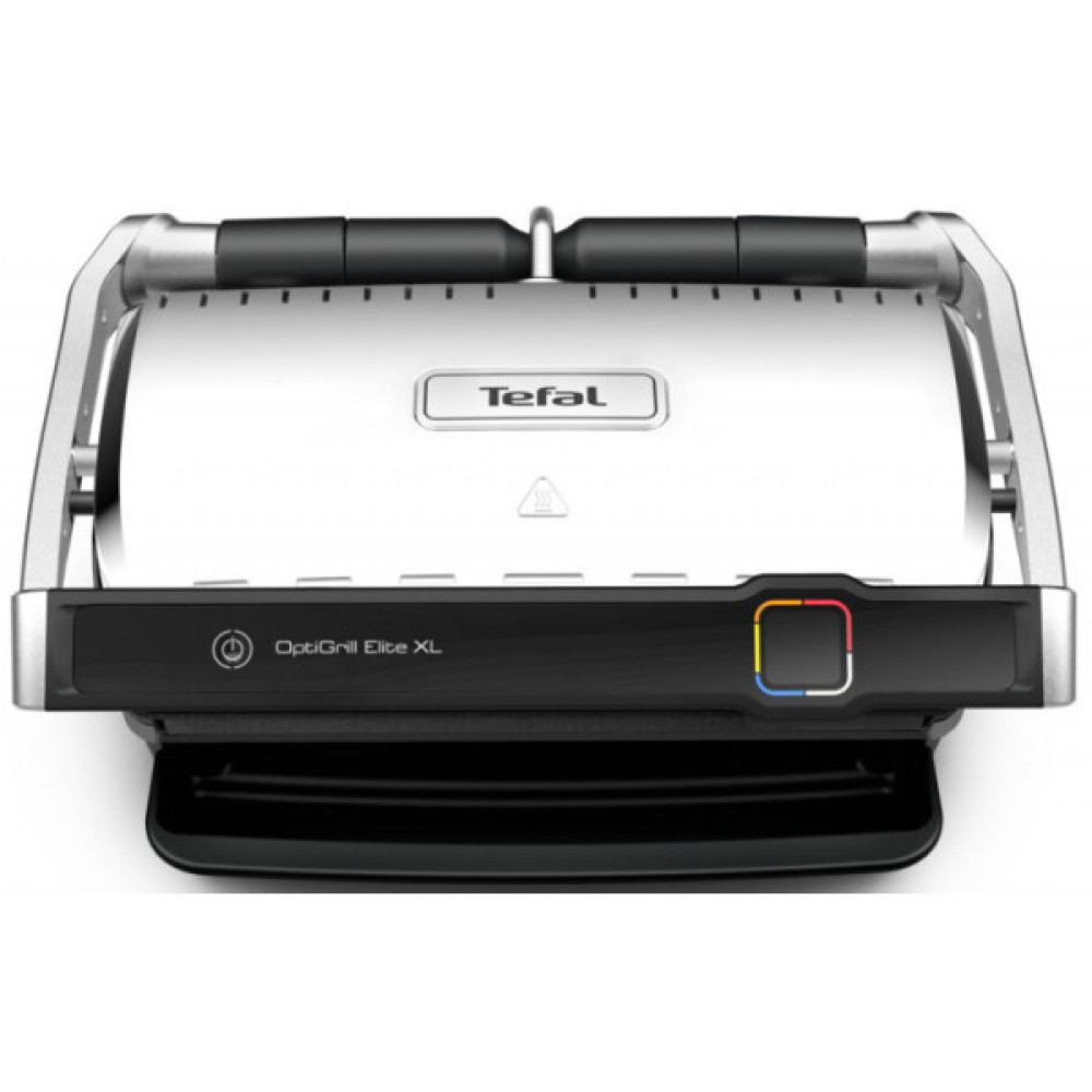 Гриль Tefal прижимний OptiGrill Elite XL 2200Вт, темп. режимів-16, з`ємні пластини, метал