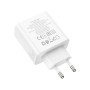 Зарядний пристрій HOCO C113A Awesome 1xUSB-C PD65W + 1xUSB QC3.0 White (6931474790910)