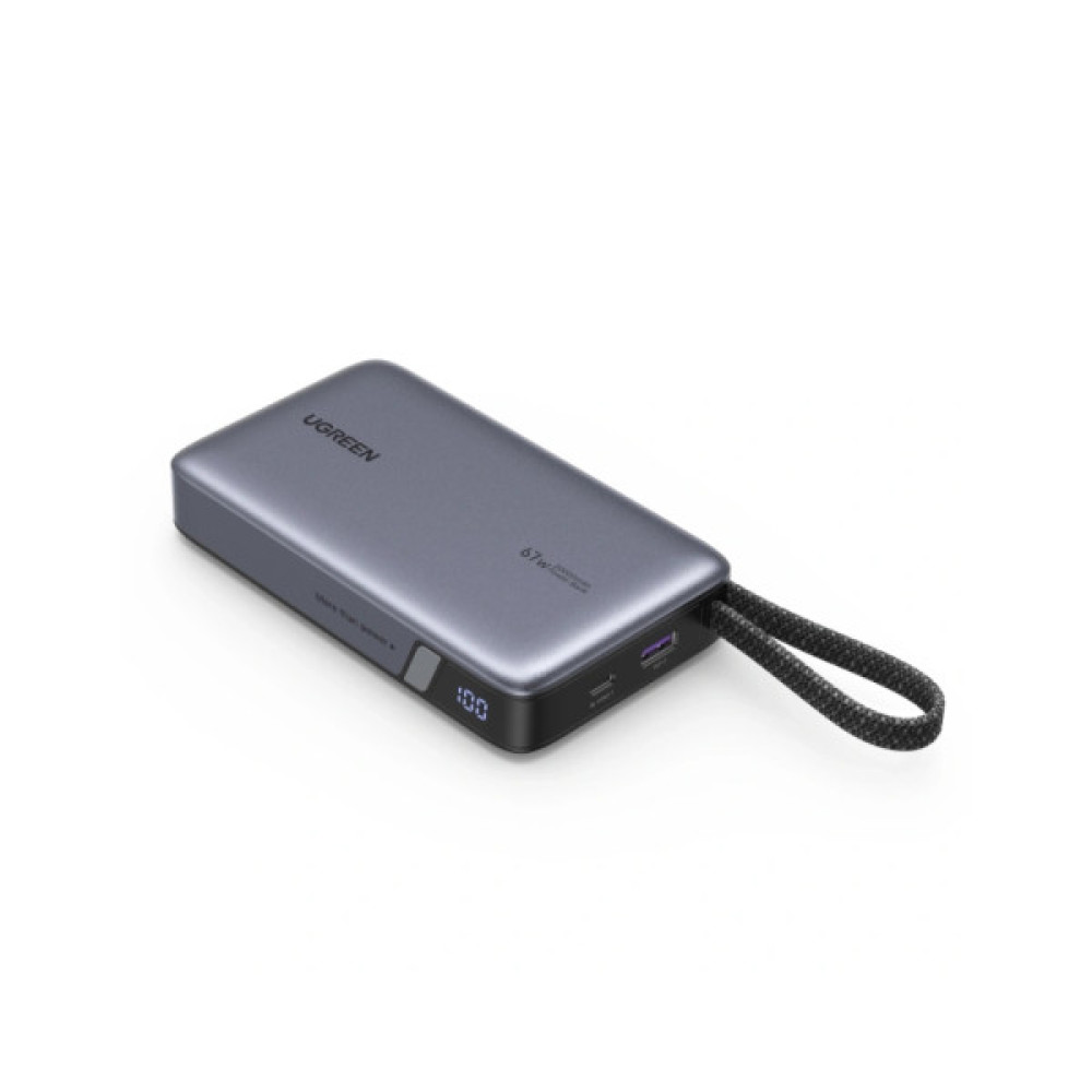 Батарея універсальна Ugreen 20000 mAh 67W Cable Space gray (U_55996B)
