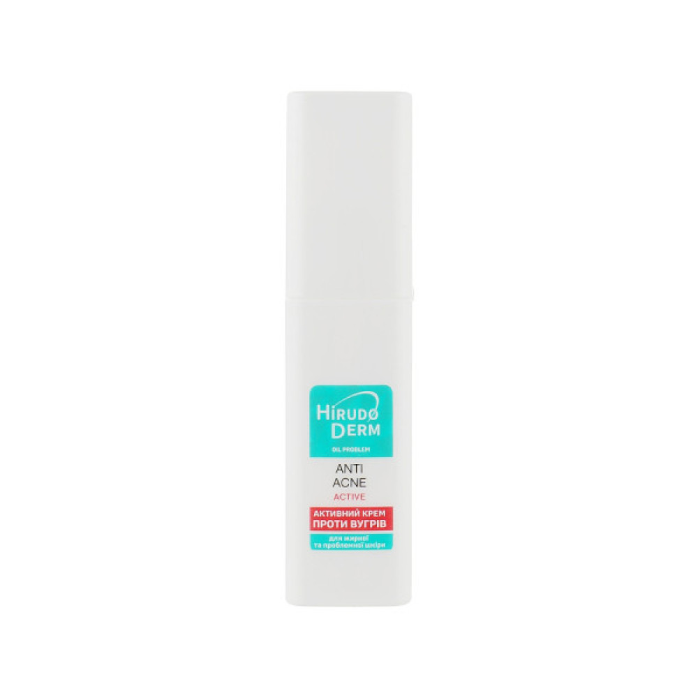 Крем для обличчя Біокон Hirudo Derm Oil Problem Anti-Acne Астіve Активний проти вугрів 50 мл (4820008318596)
