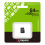 Карта пам'яті Kingston 64GB microSDXC class 10 UHS-I V10 A1 Canvas Select Plus (SDCS3/64GBSP) Карта пам'яті Kingston 64GB microSDXC class 10 UHS-I V10 A1 Canvas Select Plus (SDCS3/64GBSP)