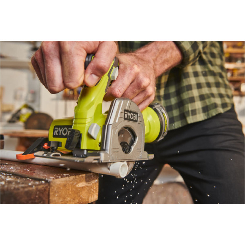 Пила дискова універсальна акумуляторна Ryobi R18MMS-0 ONE+ 18В 85мм 1.9кг без АКБ та ЗП