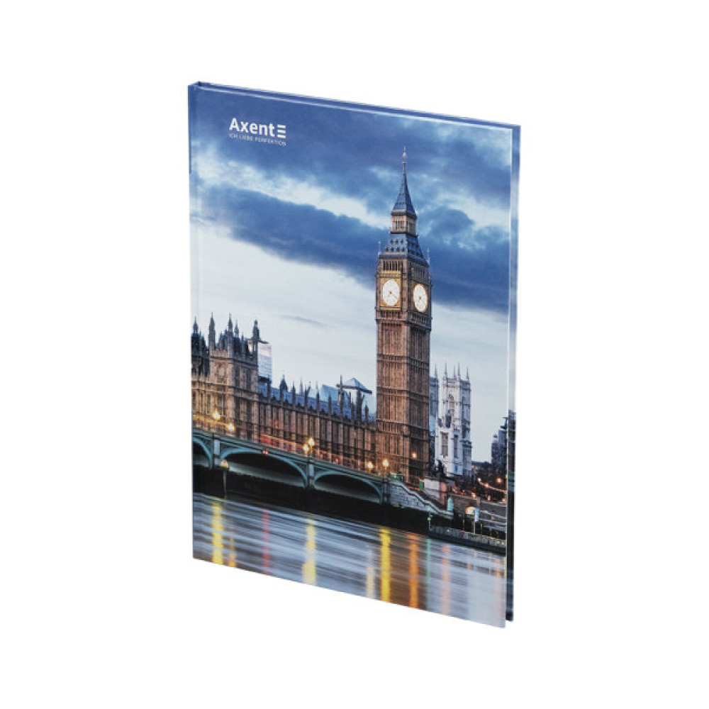 Книга записна Axent A4 City, London, 96 аркушів клітинка (8425-5-A)