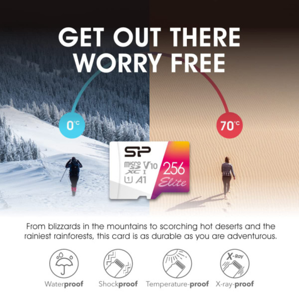 Карта пам'яті Silicon Power 32GB microSD class10 UHS-I A1 V10 Elite COLOR (SP032GBSTHBV1V20SP)