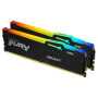 Пам'ять ПК Kingston DDR5 64GB KIT (32GBx2) 5200 FURY Beast RGB Пам'ять ПК Kingston DDR5 64GB KIT (32GBx2) 5200 FURY Beast RGB