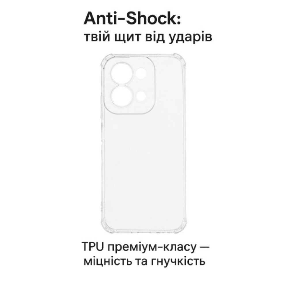 Чохол до мобільного телефона BeCover Anti-Shock Xiaomi Redmi 15C 4G/5G Clear (713812) Чохол до мобільного телефона BeCover Anti-Shock Xiaomi Redmi 15C 4G/5G Clear (713812)