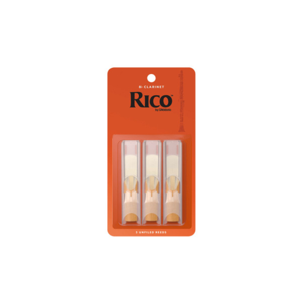 Тростина для кларнета D'Addario Rico - Bb Clarinet #1.5 - 3 Pack (RCA0315)