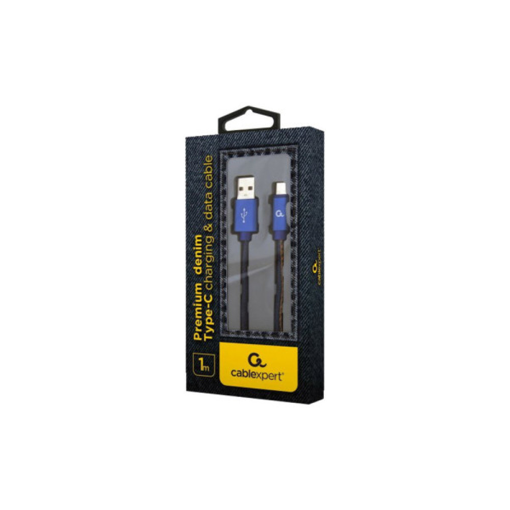Дата кабель USB 2.0 AM to USB-C 1.0m Cablexpert (CC-USB2J-AMCM-1M-BL)