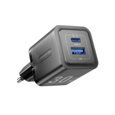 Зарядний пристрій Vention 1xUSB-C PD30W + 1xUSB QC3.0 30W GaN black (FEQB0-EU)