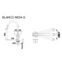 Змішувач Blanco MIDA-S АНТРАЦИТ (521455) Змішувач Blanco MIDA-S АНТРАЦИТ (521455)
