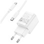 Зарядний пристрій HOCO C146A Charm USB-C PD20W + cable USB-C to USB-C White (6942007630269) Зарядний пристрій HOCO C146A Charm USB-C PD20W + cable USB-C to USB-C White (6942007630269)