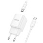Зарядний пристрій HOCO C146A Charm USB-C PD20W + cable USB-C to USB-C White (6942007630269) Зарядний пристрій HOCO C146A Charm USB-C PD20W + cable USB-C to USB-C White (6942007630269)