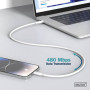 Дата кабель USB-C to Lightning 2.0m USB 2.0 60W silicone white Digitus (AK-600110-020-W) Дата кабель USB-C to Lightning 2.0m USB 2.0 60W silicone white Digitus (AK-600110-020-W)