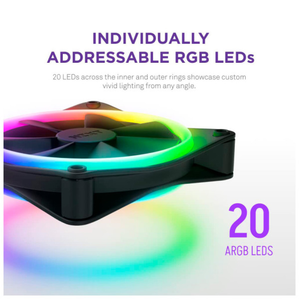 Кулер до корпусу NZXT F140RGB Duo (RF-D14SF-B1)