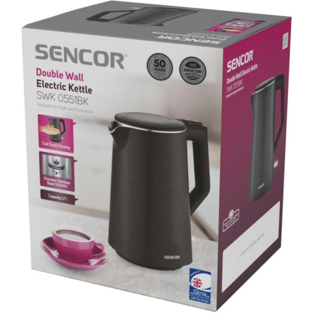 Електрочайник Sencor SWK 0551BK