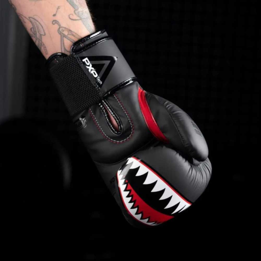 Боксерські рукавички Phantom Fight Squad Schwarz Black 16 унцій (PHBG2216-16)