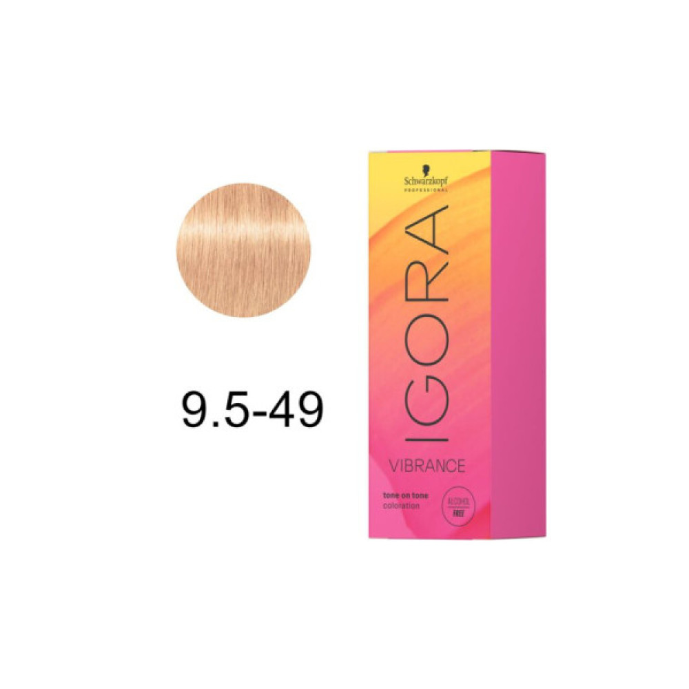 Фарба для волосся Schwarzkopf Professional Igora Vibrance 9.5-49 Бежево-фіолетовий тонер (7702045183788)