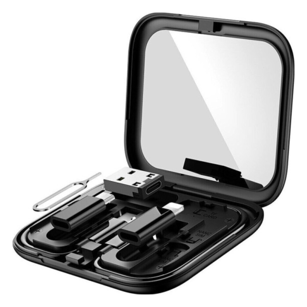 Дата кабель USB charging cable set Treasure box U114 black HOCO (6931474790750)