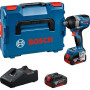 Гайковерт ударний акумуляторний Bosch Professional GDS 18V-750C 18В 2x5А·год до 270/380/750Нм 3000об/хв квадрат 1/2" ЗП GAL18V-40 кейс 1.7кг