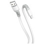 Дата кабель USB 2.0 AM to Lightning 1.0m 3A liquid silicone white ColorWay (CW-CBUL093-WT)