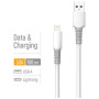 Дата кабель USB 2.0 AM to Lightning 1.0m 3A liquid silicone white ColorWay (CW-CBUL093-WT)