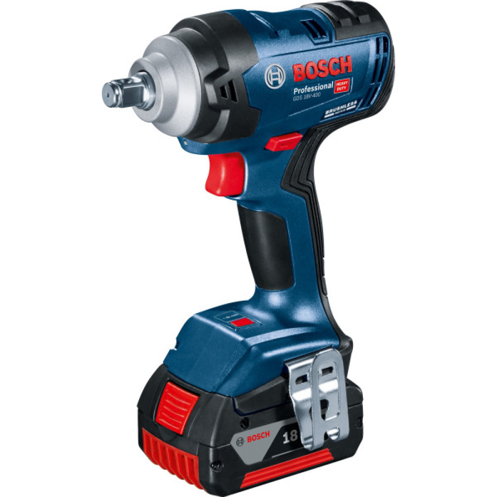 Гайковерт ударний Bosch Professional GDS 18V-400 18В 2х5.0А·год 2500об·хв 400Нм кейс 1.87кг