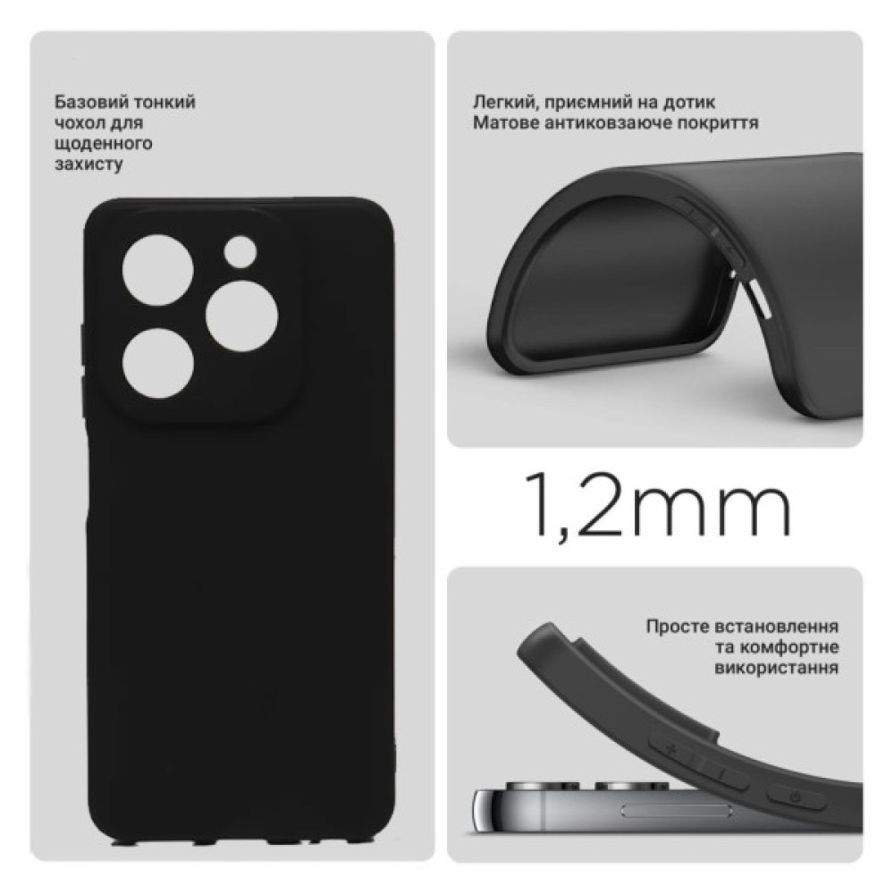Чохол до мобільного телефона BeCover Infinix Hot 40 Pro (X6837) Black (711152) Чохол до мобільного телефона BeCover Infinix Hot 40 Pro (X6837) Black (711152)