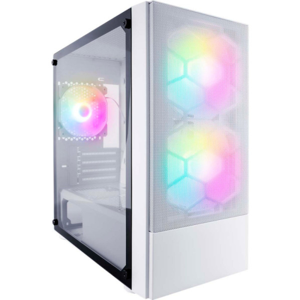 Корпус 1stPlayer X4-M-WH-2F1P-W-1F1-W