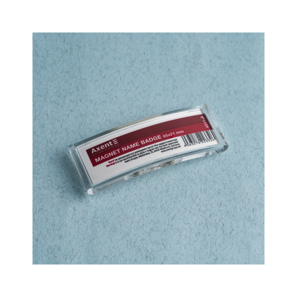 Бейдж Axent акриловий на магніті 4511 (65х21 мм) (4511-A)