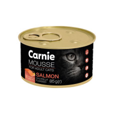 Паштет для котів Carnie з лососем, насінням льону, хлорелою та желе 85 г (4820255195612)