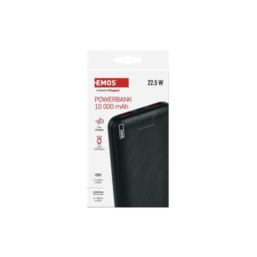 Батарея універсальна EMOS 10000mAh AlphaQ3, 22.5W, black (B0571B)