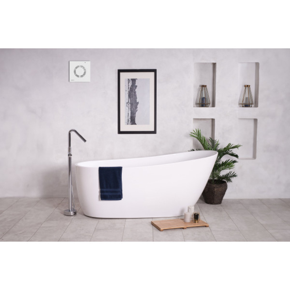 Витяжний вентилятор ARDESTO 15 Вт, 80 м3/г, 2400 об./хв., 33 дБ, білий