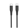 Дата кабель USB-C to USB-C 1.0m 3A 60W textured PVC black ColorWay (CW-CBPDCC094-BK)