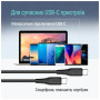 Дата кабель USB-C to USB-C 1.0m 3A 60W textured PVC black ColorWay (CW-CBPDCC094-BK)