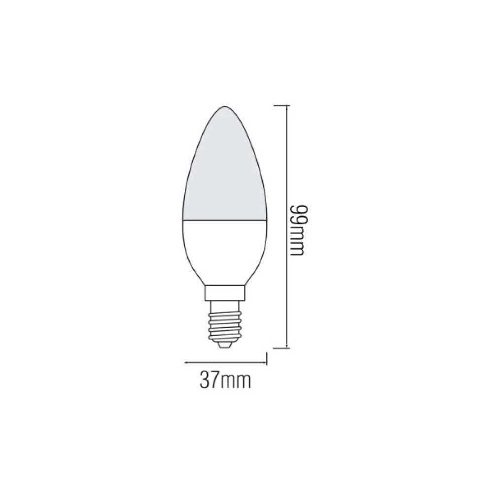 Лампочка Horoz ULTRA SMD LED 6W 3000K E14 480Lm (YT17209)