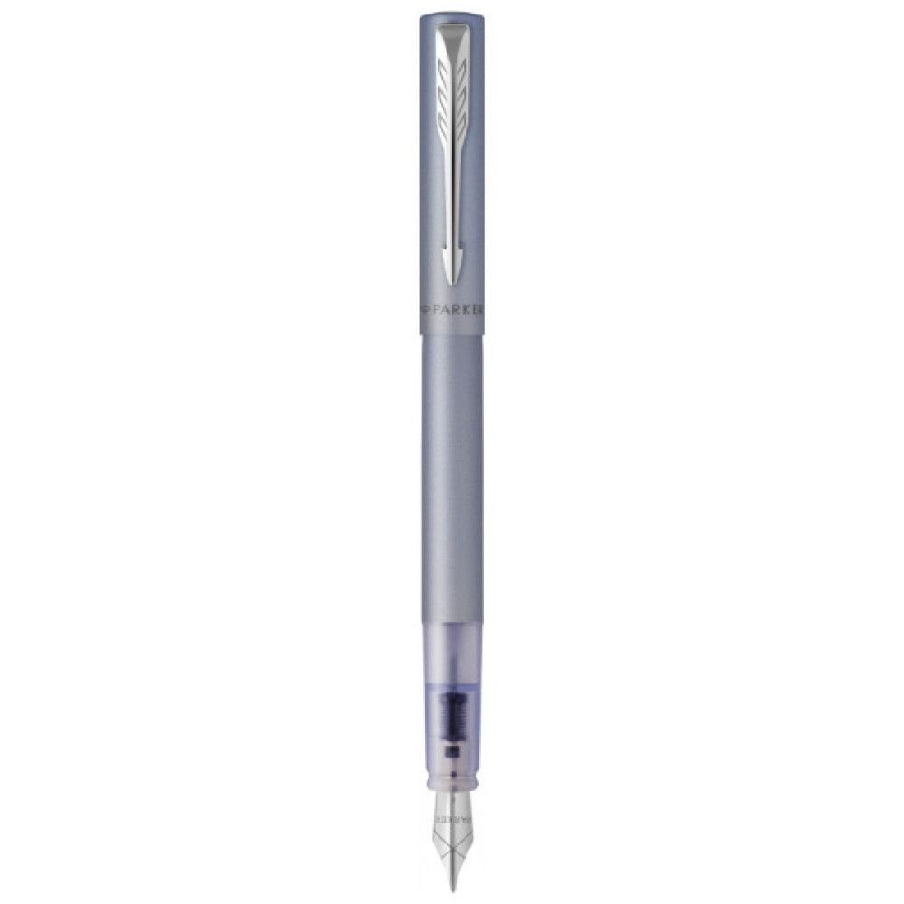 Ручка пір'яна Parker VECTOR 17 XL Metallic Silver Blue CT  FP M (06 112)